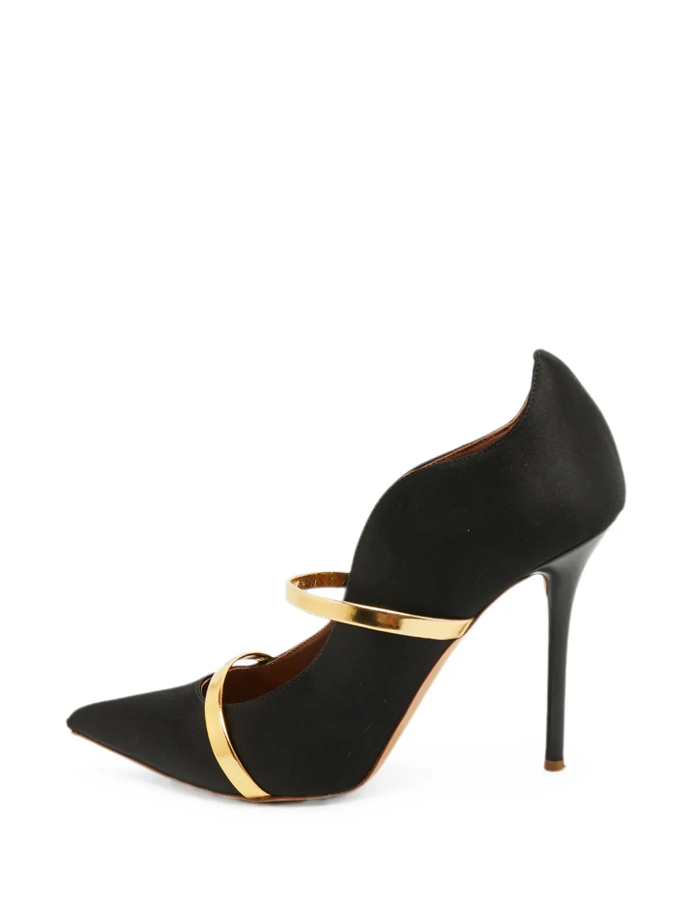 Malone Souliers Maureen curved-strap pumps - Schwarz