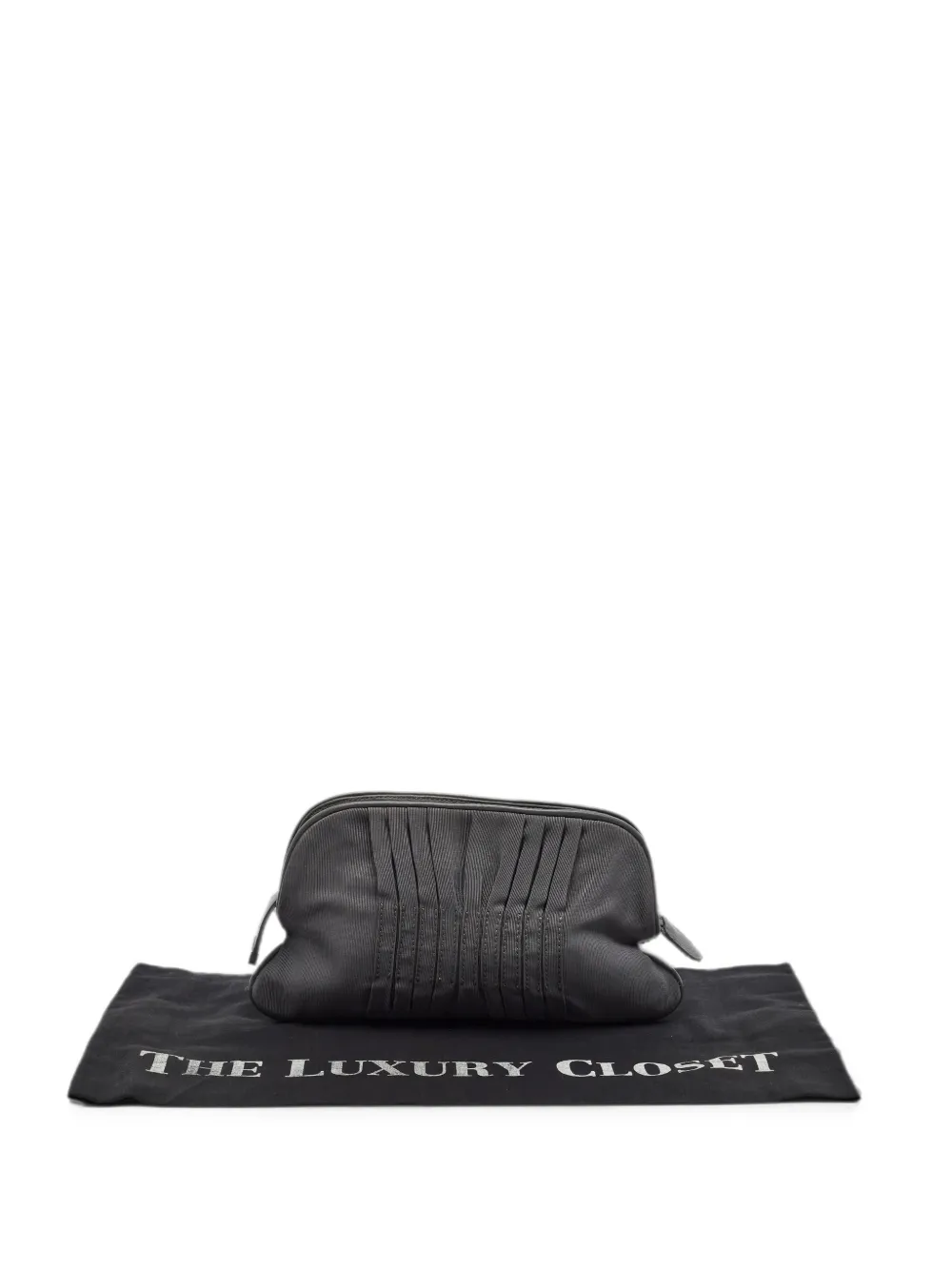 Gianfranco Ferré pleated clutch bag - Grigio
