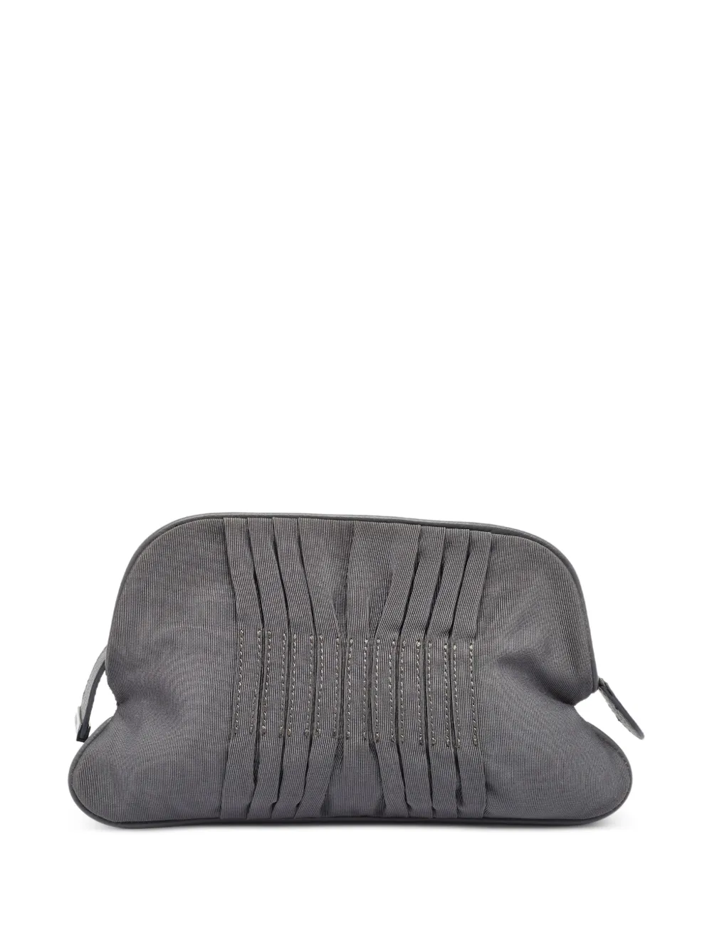 Gianfranco Ferré pleated clutch bag - Grigio