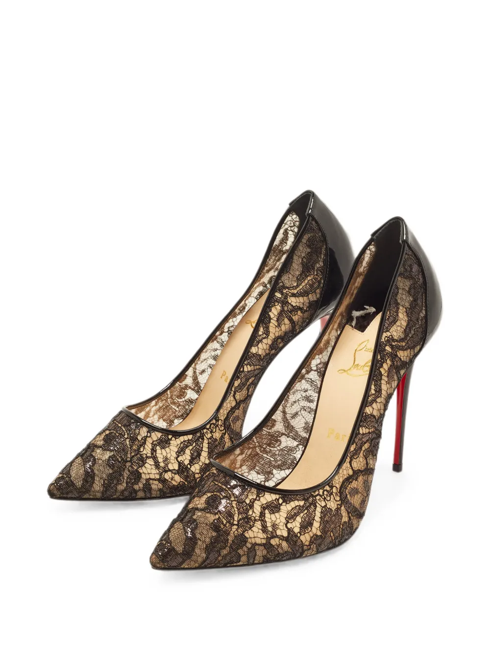 Christian Louboutin Pre-Owned Follies patent leather pumps - Schwarz