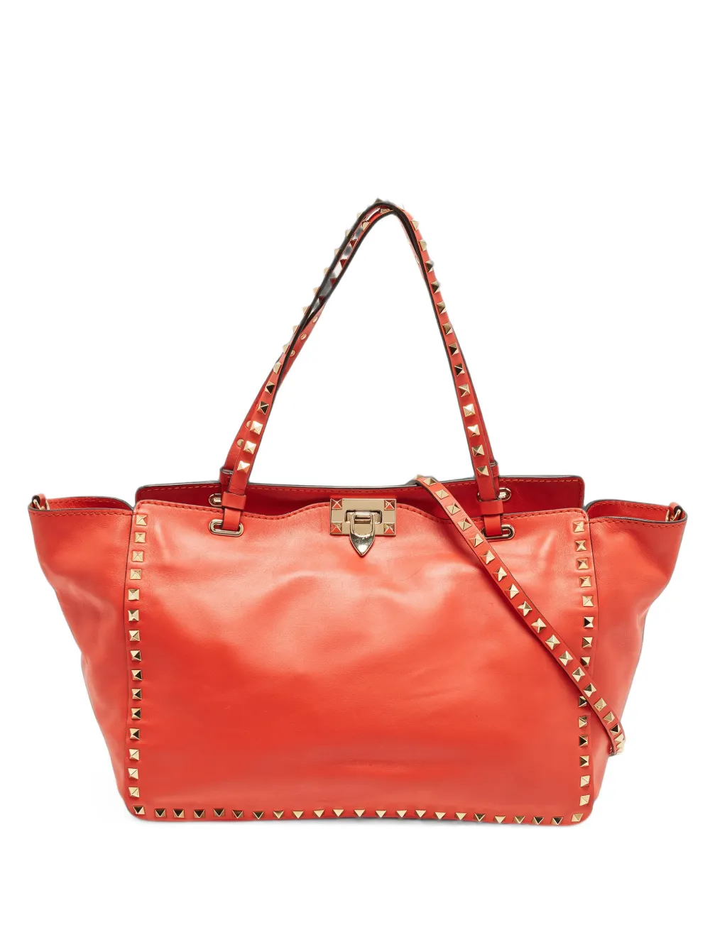 Valentino Garavani Pre-Owned medium Rockstud Trapeze tote bag - Rosso