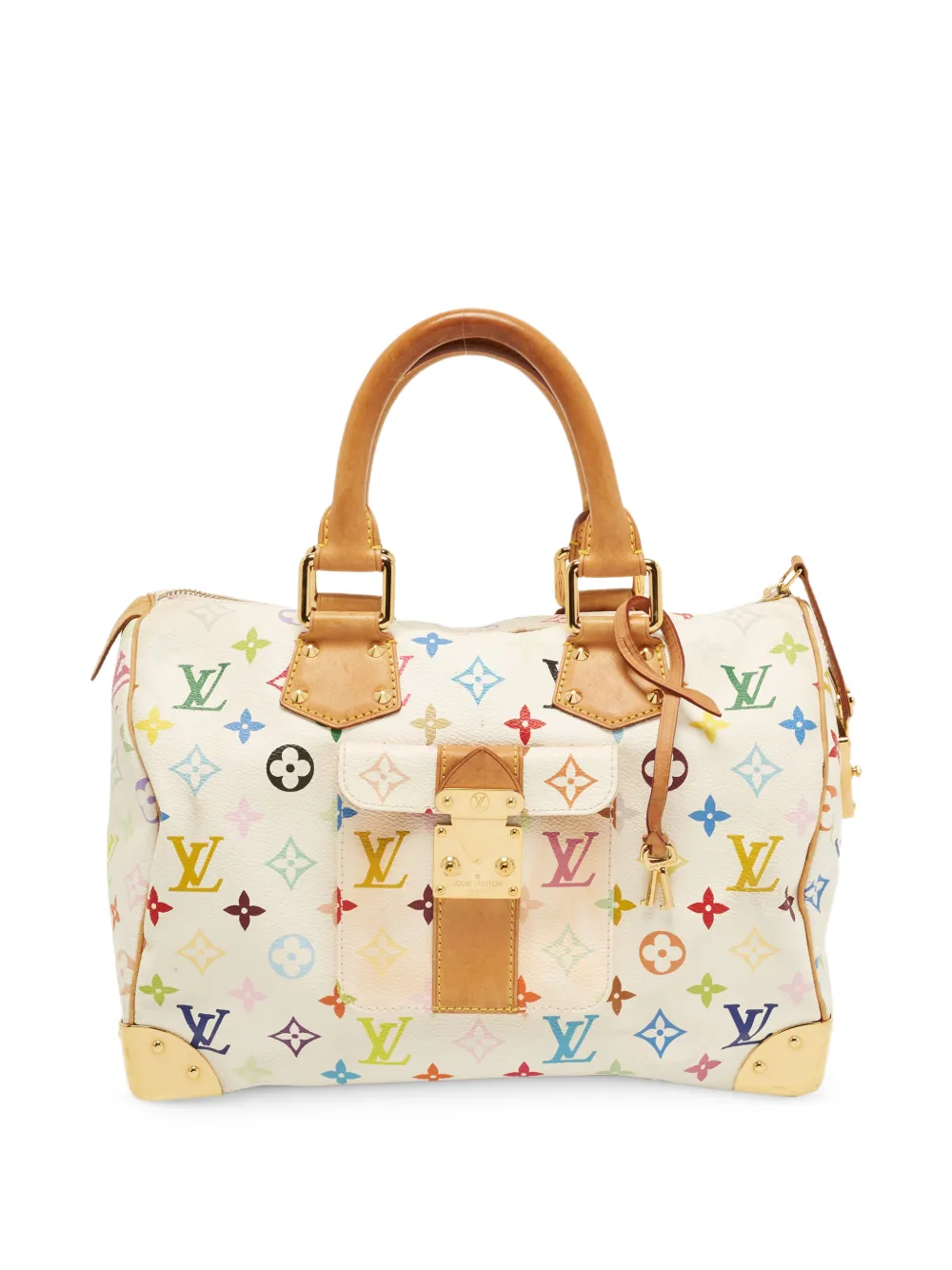 Louis Vuitton Pre-Owned sac à main 30 Speedy à motif monogrammé (2003) - Blanc