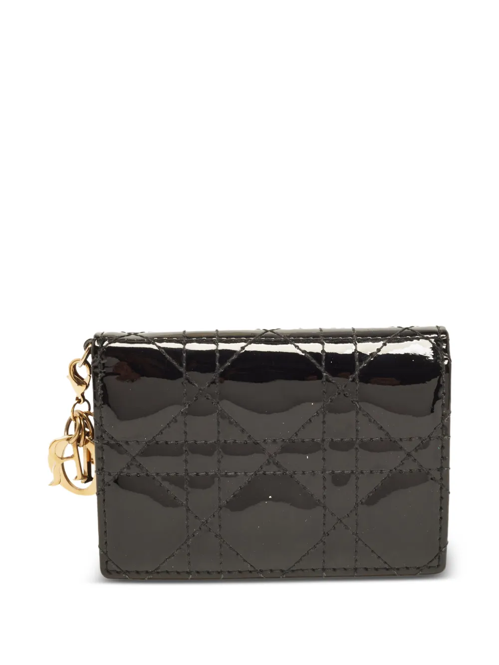 Christian Dior Pre-Owned 2018 Lady Dior Cannage card case in Black