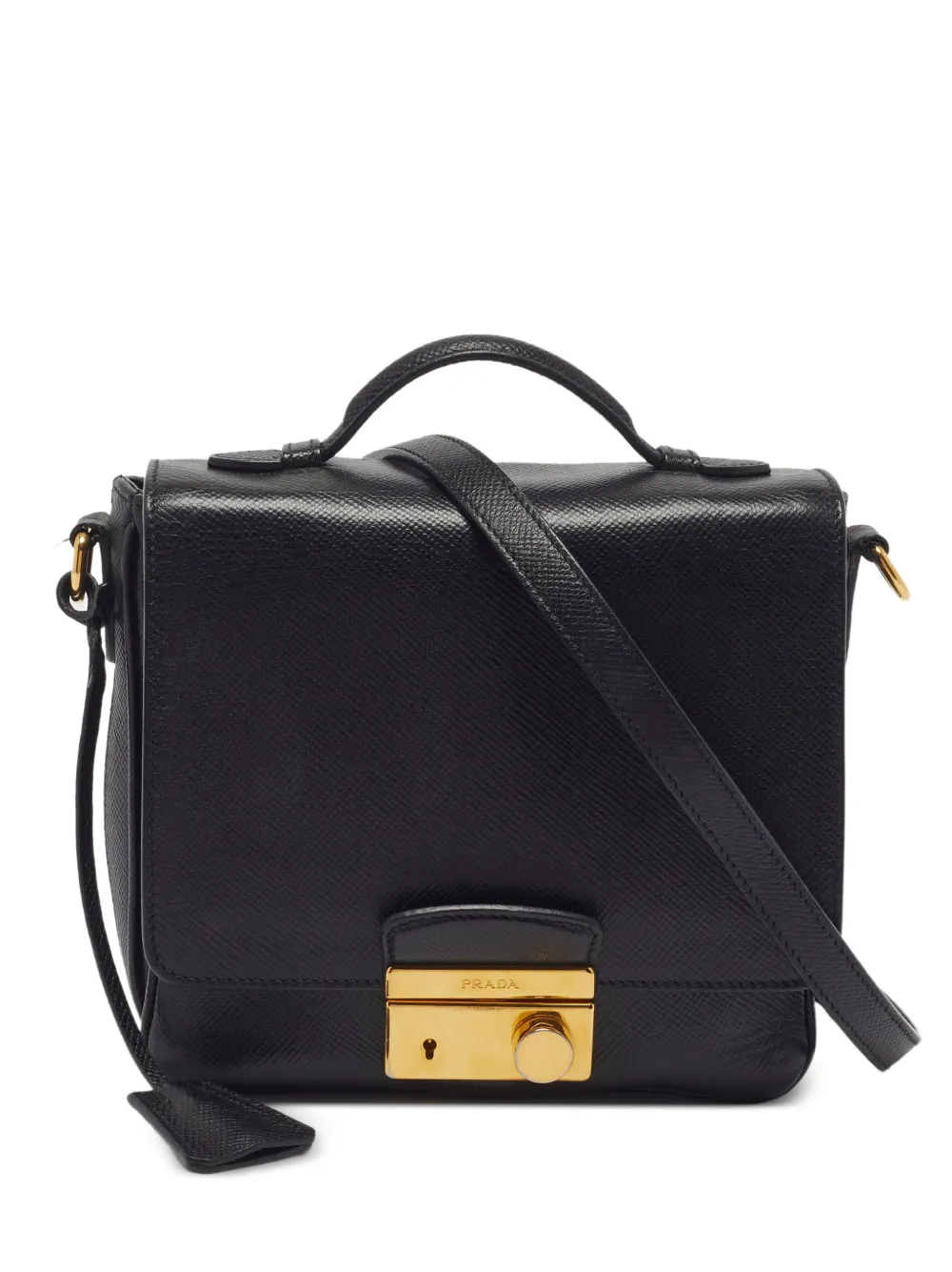 Prada Pre-Owned Saffiano top handle mini bag - Nero