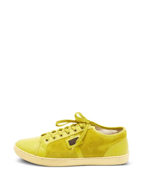 Dolce & Gabbana Pre-Owned logo-patch sneakers