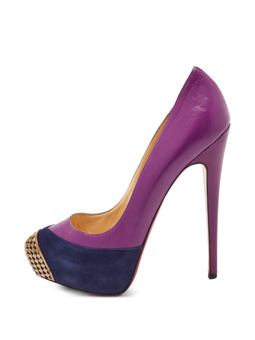 Christian Louboutin Pre-Owned Maggie cap-toe platform pumps - Violett