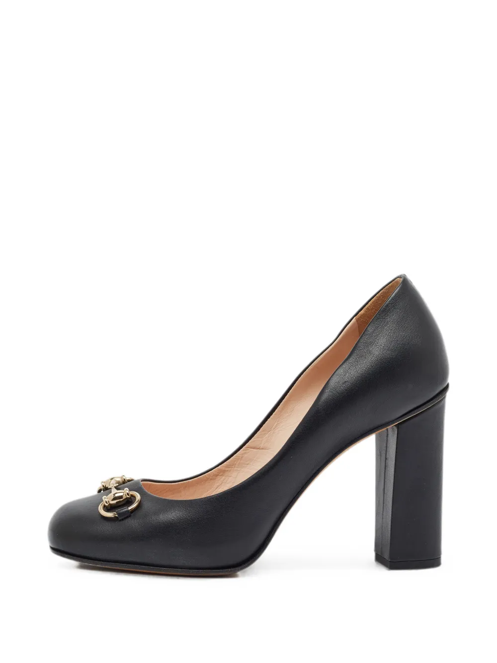 Gucci Pre-Owned Horsebit block-heel pumps - Schwarz