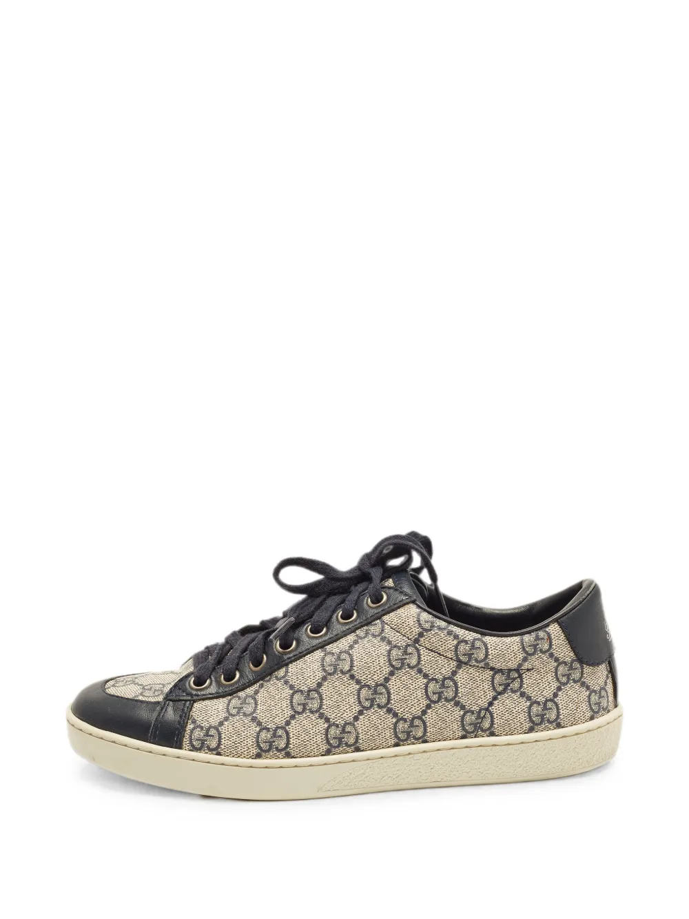 Gucci Pre-Owned Supreme lace-up sneakers - Nude