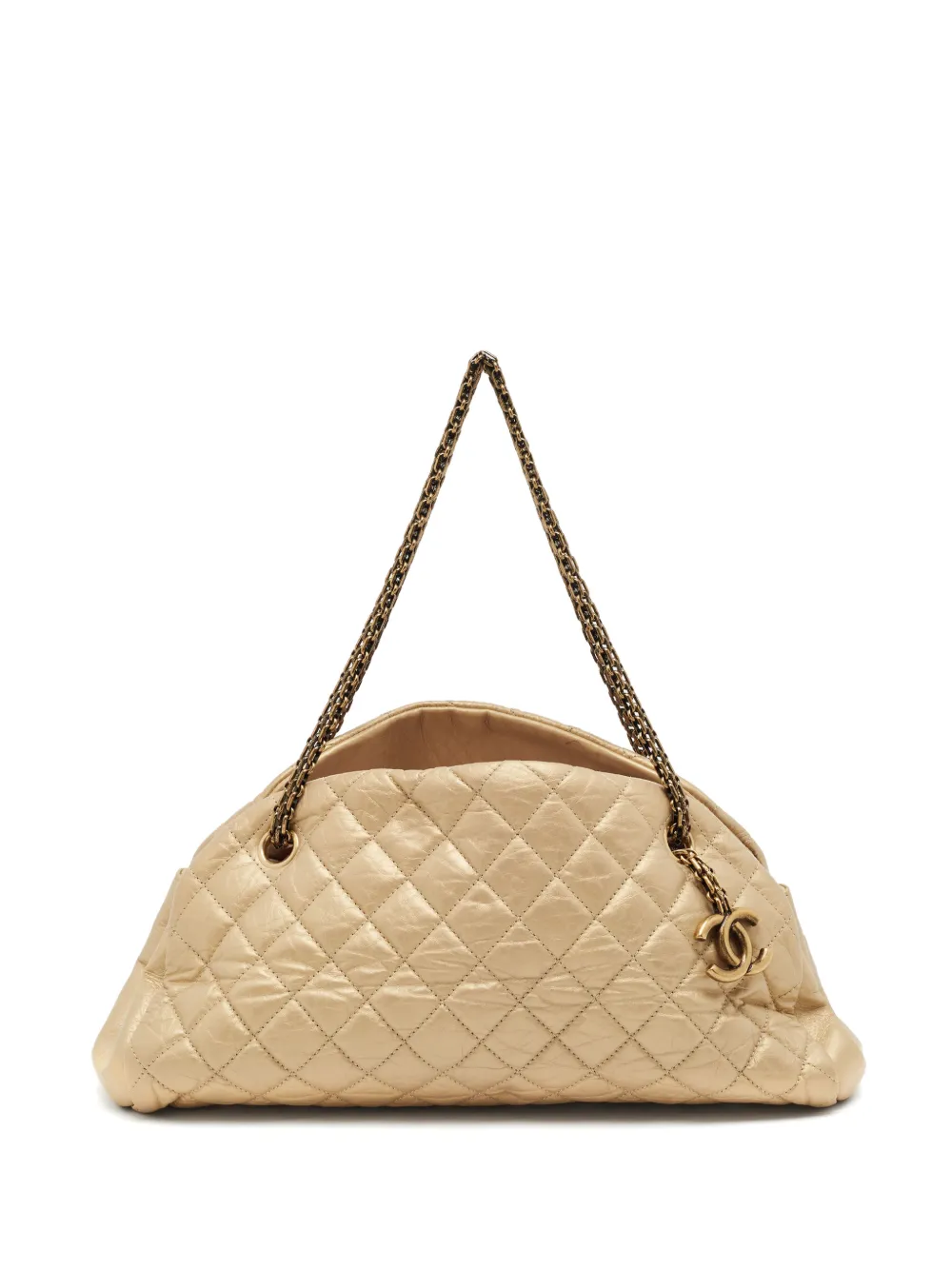 CHANEL Pre-Owned 2011 Just Mademoiselle quilted tote bag - Oro
