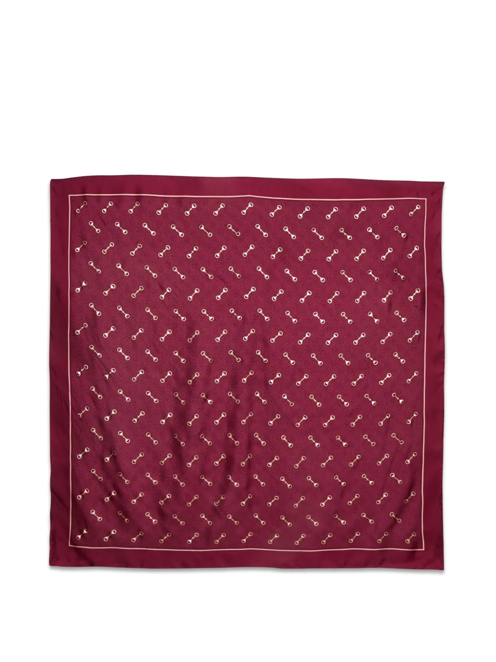 Gucci Pre-Owned GG Horsebit monogram scarf - Rosso