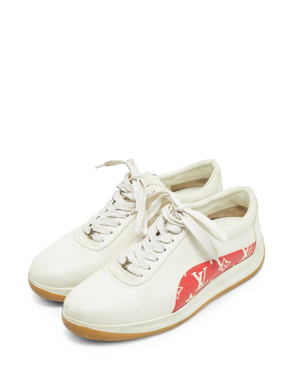 Louis Vuitton Pre-Owned Monogram lace-up sneakers - Weiß