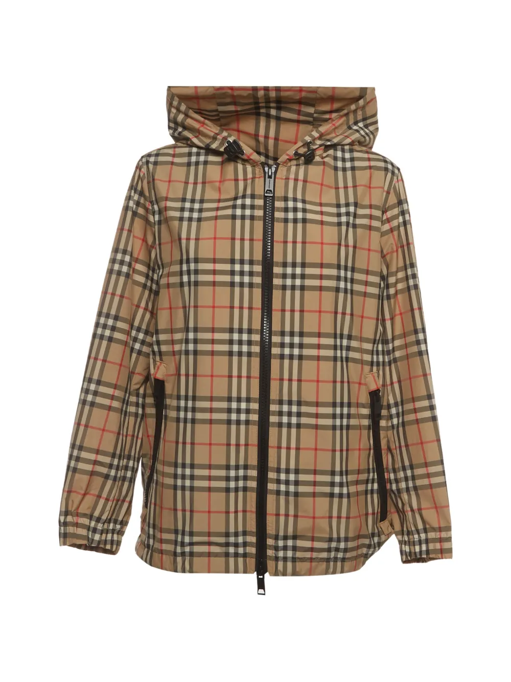 Burberry Pre-Owned Vintage Check pattern hooded jacket - Nude