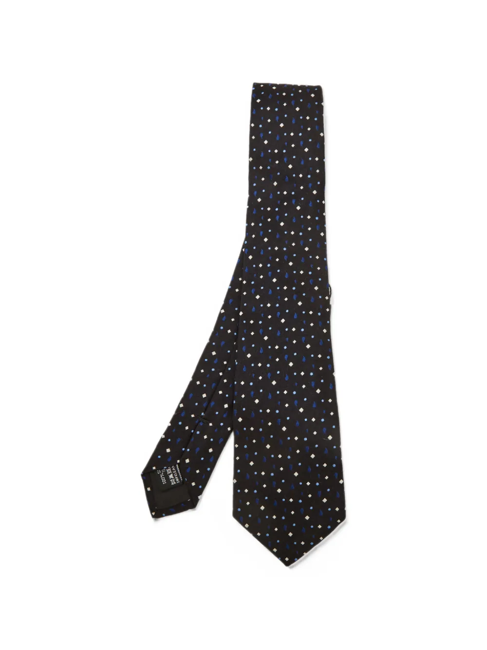 Giorgio Armani Pre-Owned 2012 geometric jacquard tie - Schwarz