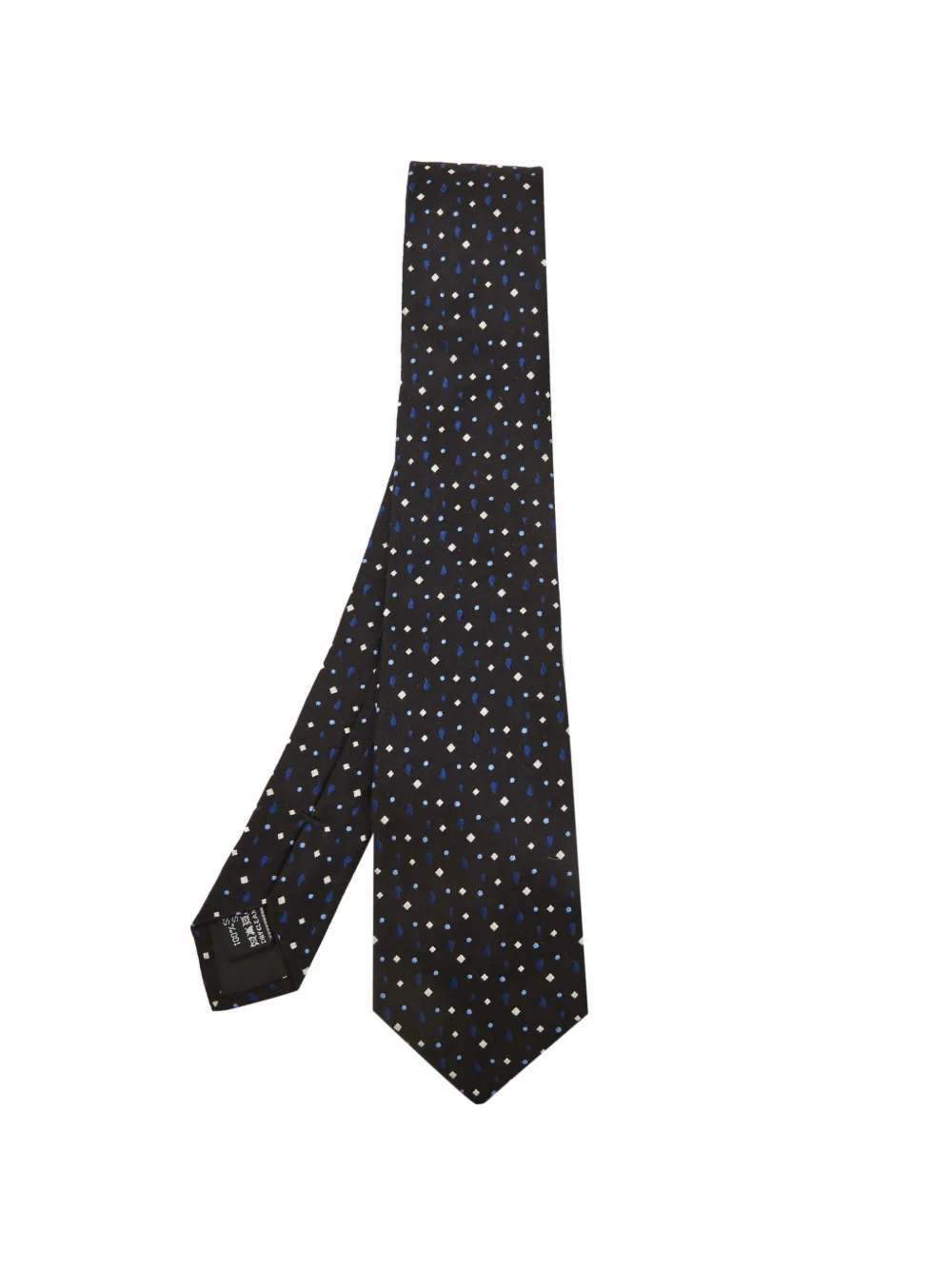 Giorgio Armani Pre-Owned 2012 geometric jacquard tie - Schwarz