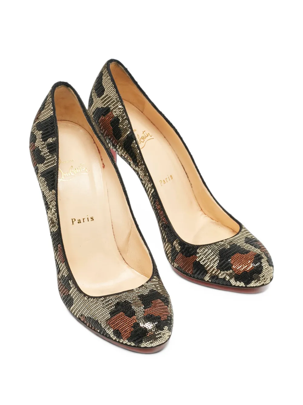 Christian Louboutin Pre-Owned Ron Ron sequin-embellished pumps - Schwarz