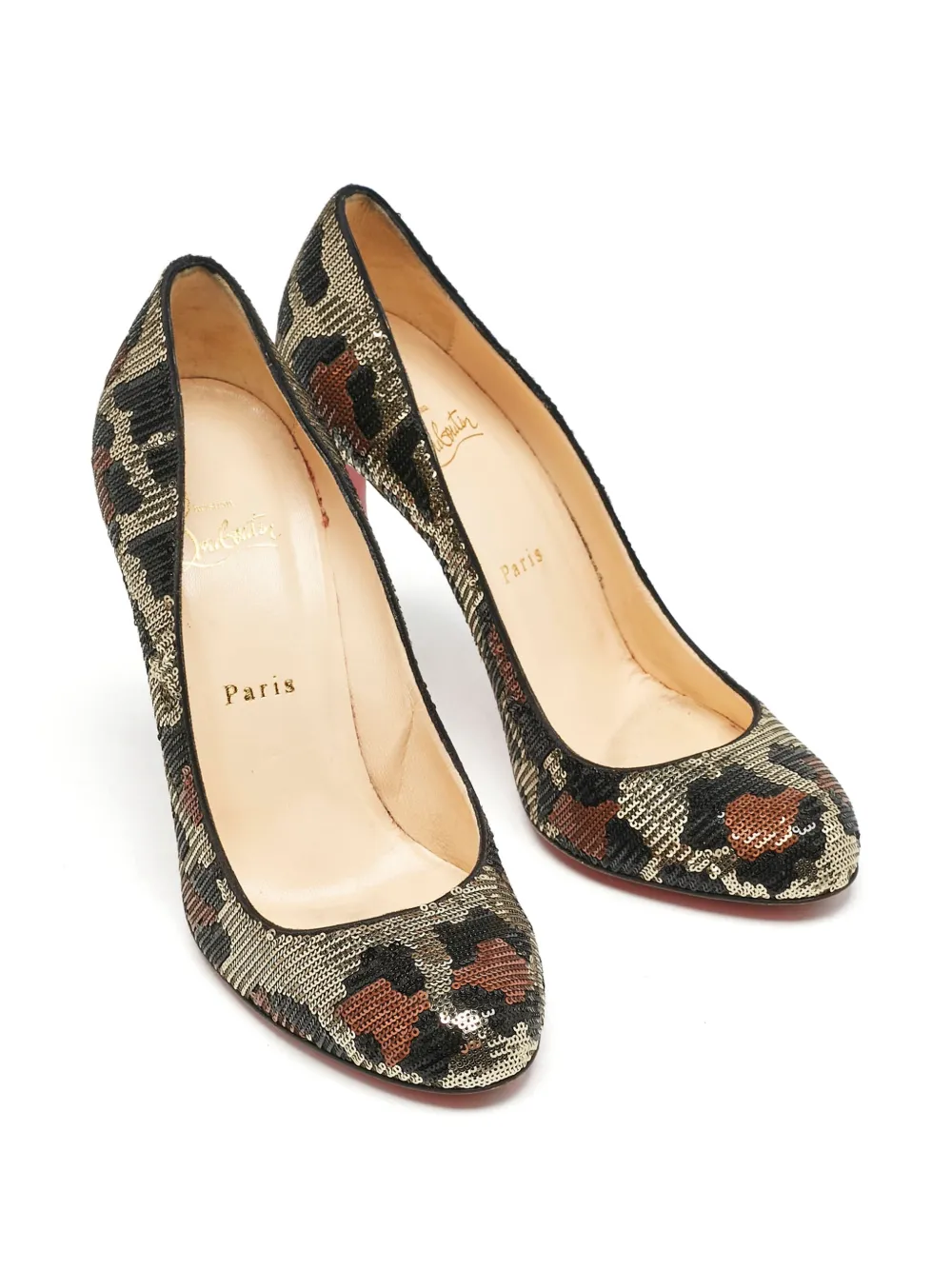 Christian Louboutin Pre-Owned Ron Ron sequin-embellished pumps - Black