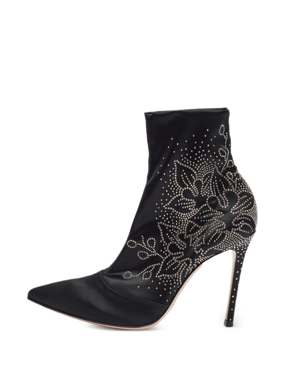 Gianvito Rossi Flore crystal-embellished ankle boots - Schwarz