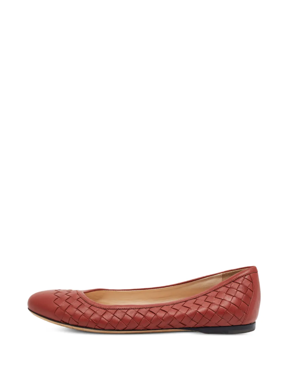 Bottega Veneta Pre-Owned Intrecciato ballet flats - Marrone
