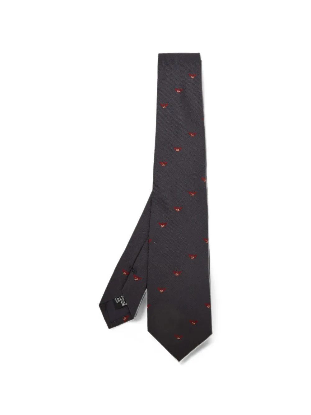 Emporio Armani Pre-Owned logo-detail tie - Blau