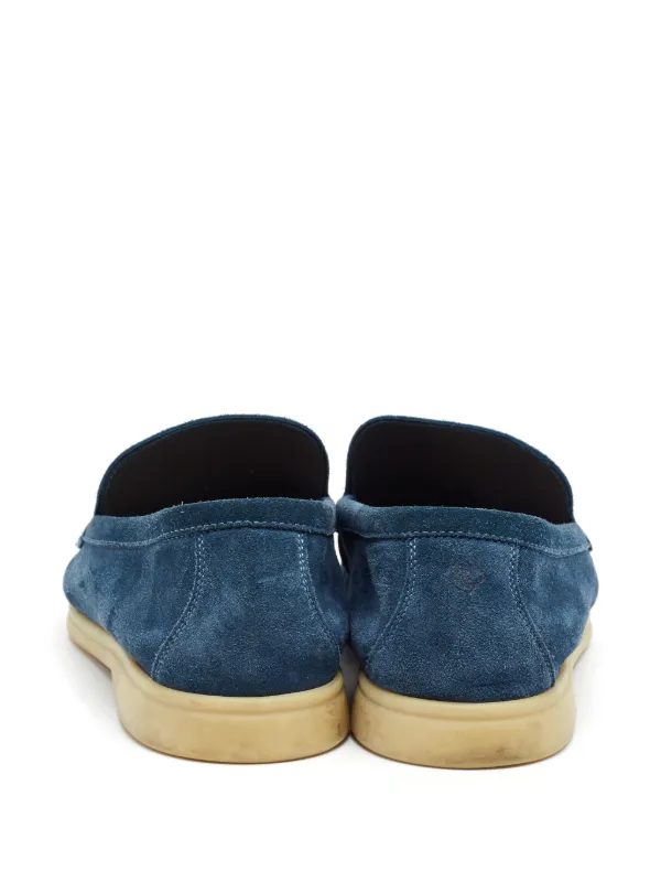 Loro Piana Pre-Owned Summer Walk Loafers | ブルー | FARFETCH JP