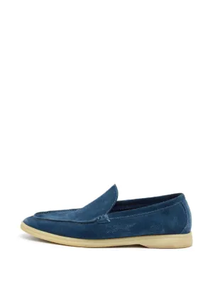Loro Piana Pre-Owned Summer Walk Suede Loafers | レッド | FARFETCH JP