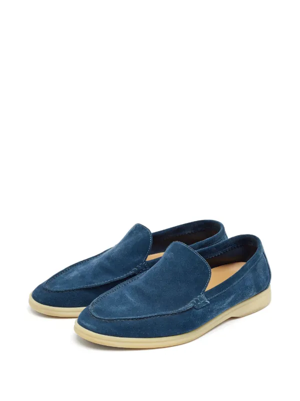 Loro Piana Pre-Owned Summer Walk Loafers | ブルー | FARFETCH JP