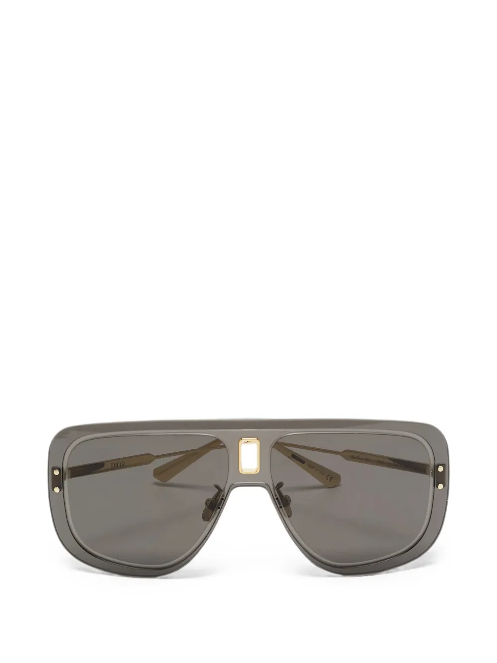 Christian Dior Pre-Owned lunettes de soleil UltrDior MU à monture pilote - Gris Christian Dior Pre-Owned lunettes de soleil UltrDior MU à monture pilote - Gris
