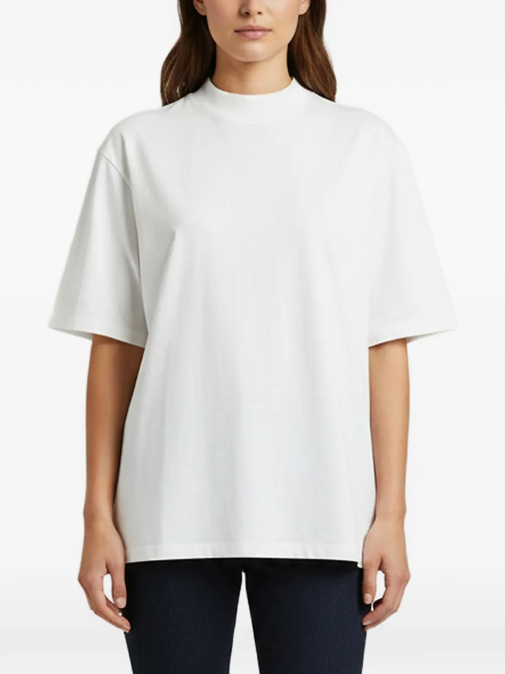 The Attico Killie mock-neck T-shirt - Bianco