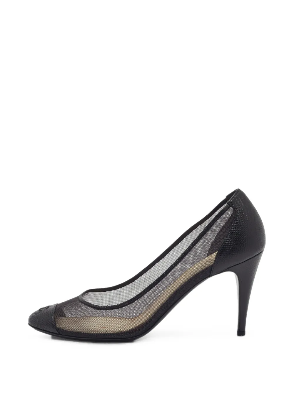 CHANEL Pre-Owned CC cap-toe pumps - Schwarz