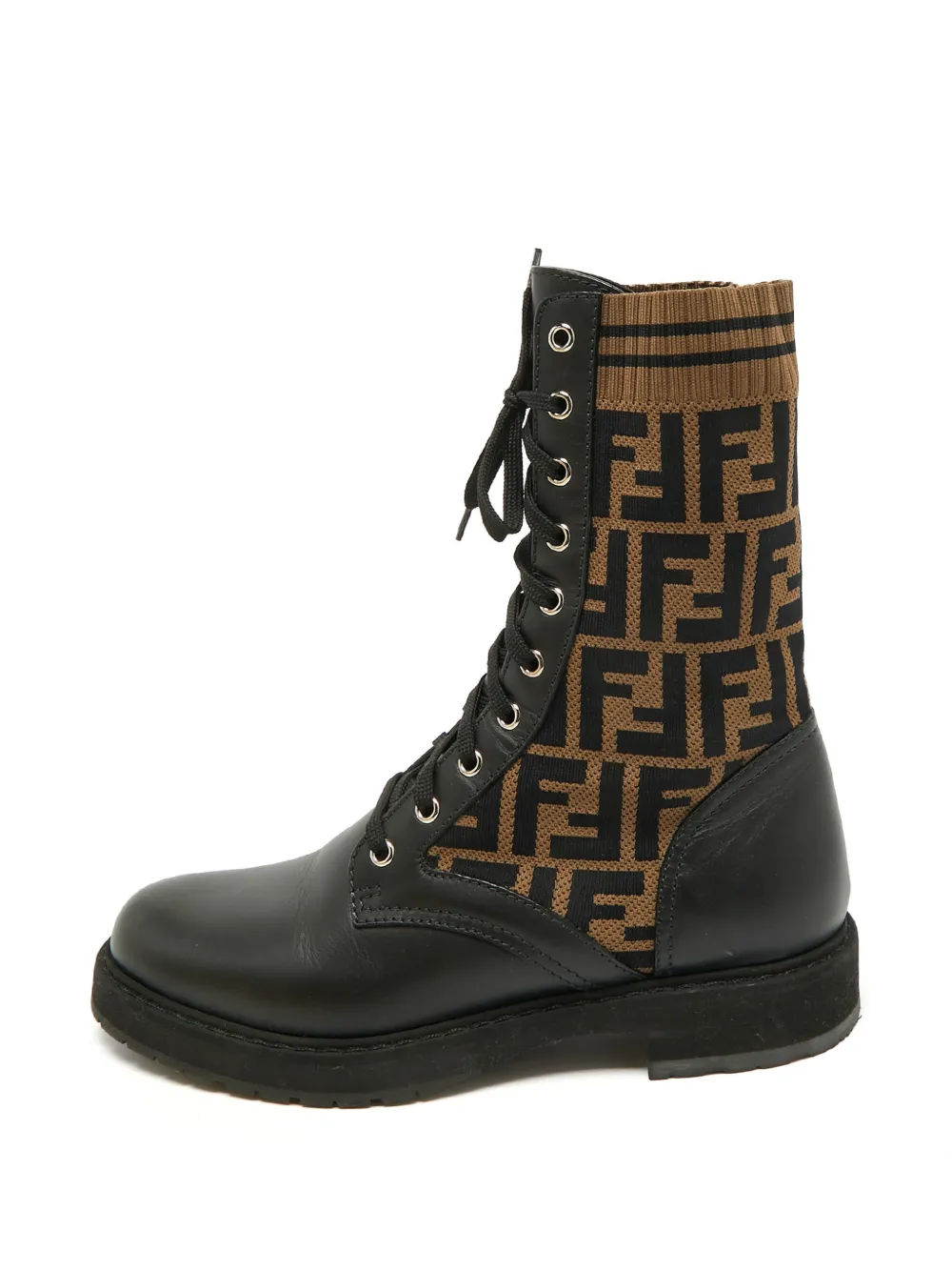 Fendi Pre-Owned Rockoko combat boots - Nero