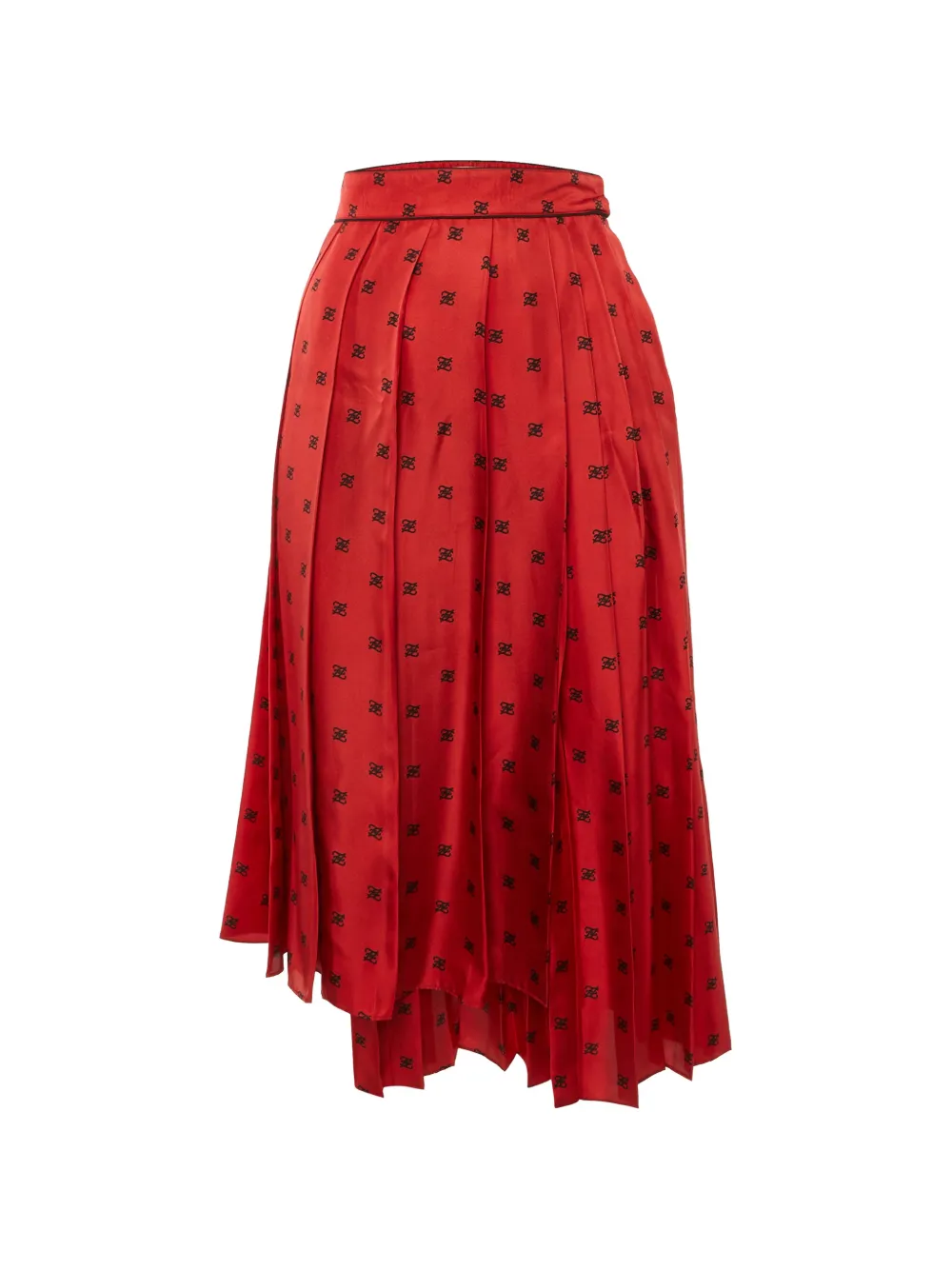 Fendi Pre-Owned Karligraphy pleated midi skirt - Rot