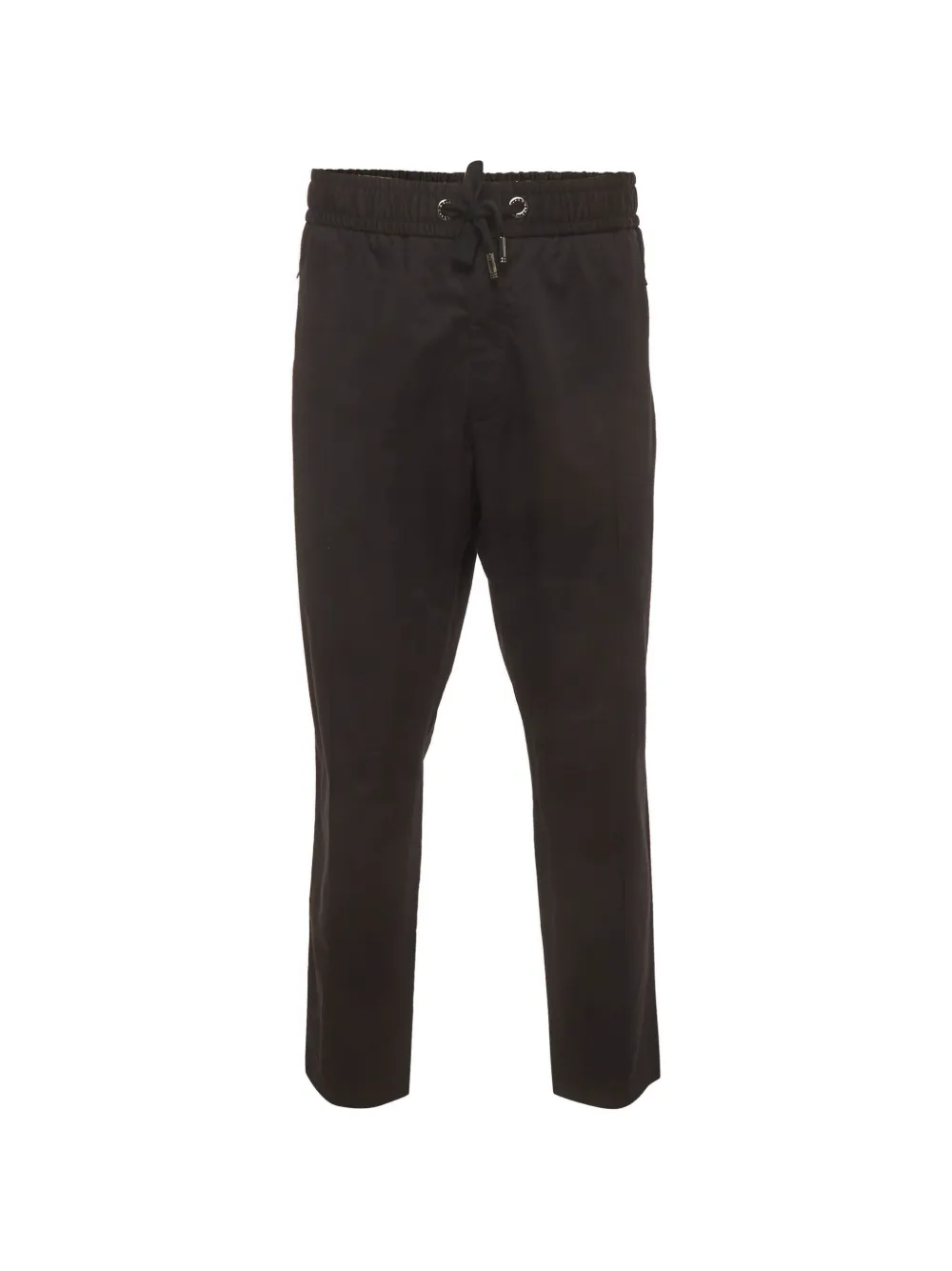 Dolce & Gabbana Pre-Owned logo plaque zip-up trousers - Nero