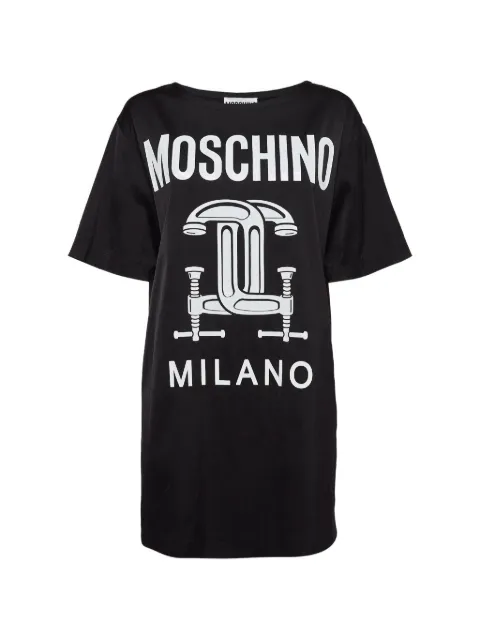 Moschino Pre-Owned logo-print T-shirt dress