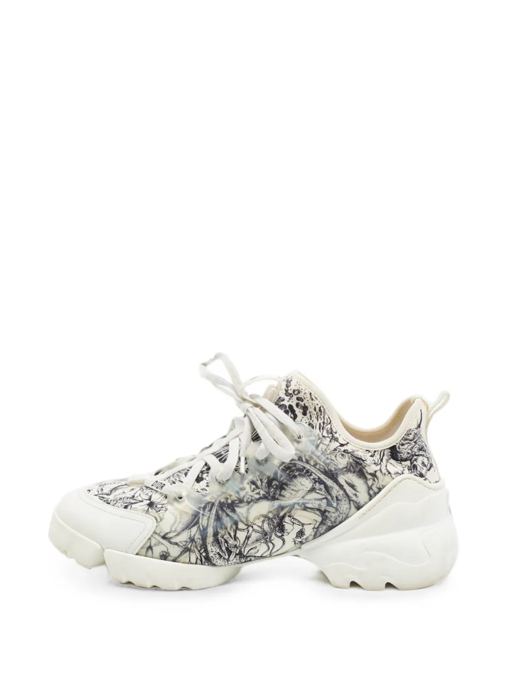 Christian Dior Pre-Owned D-Connect lace-up sneakers - Weiß