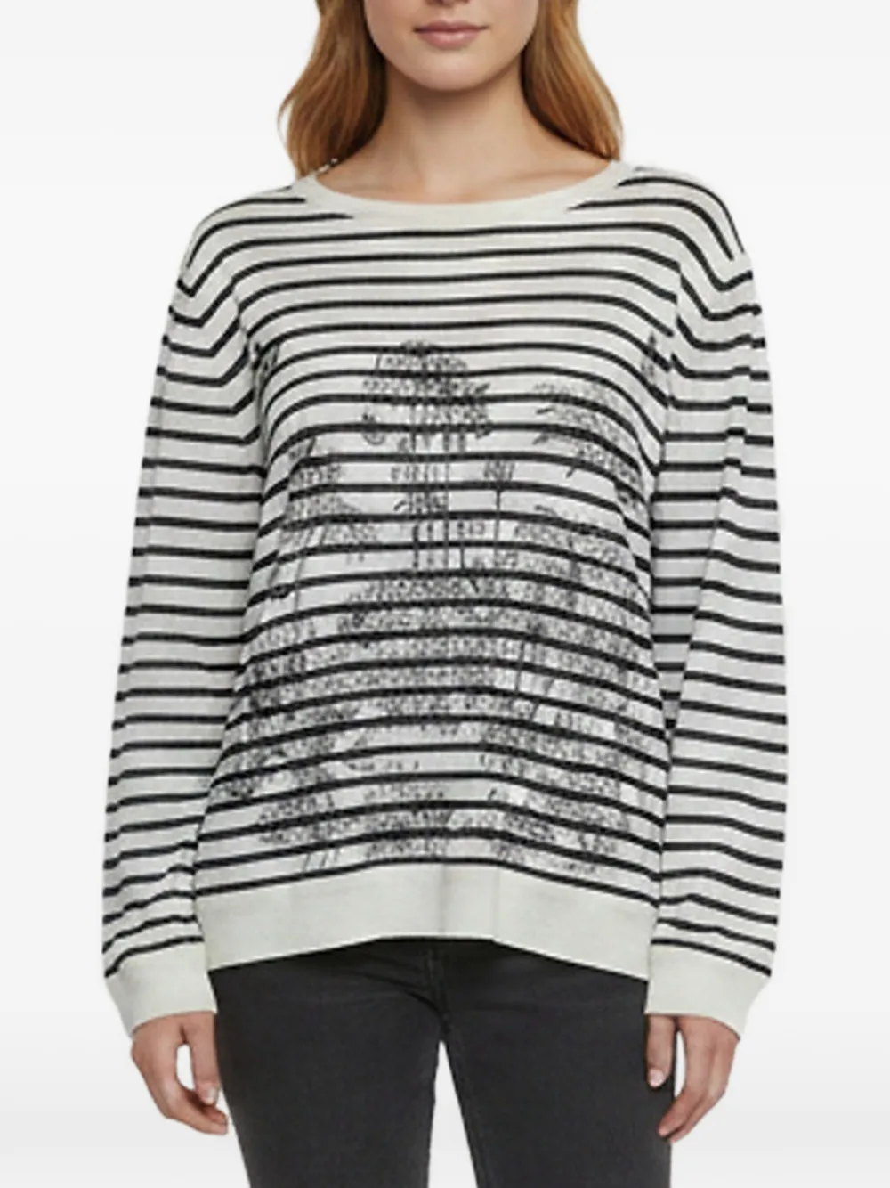 Christian Dior Pre-Owned Dioriviera Toile de Jouy Palms sweater - Bianco
