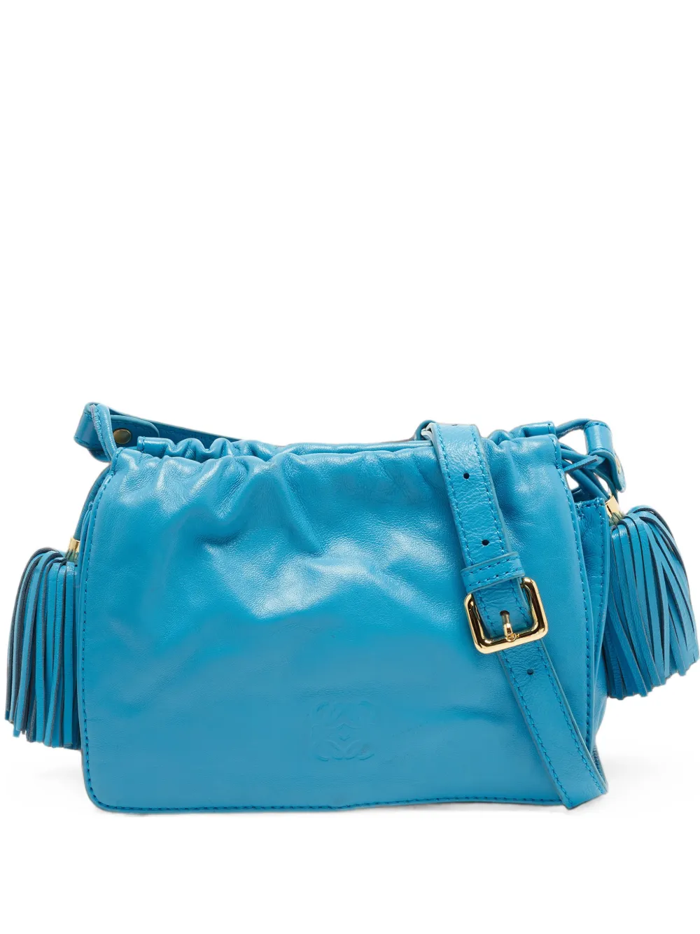 Loewe Pre-Owned 2010 Flamenco tassel-detail cross body bag - Blau
