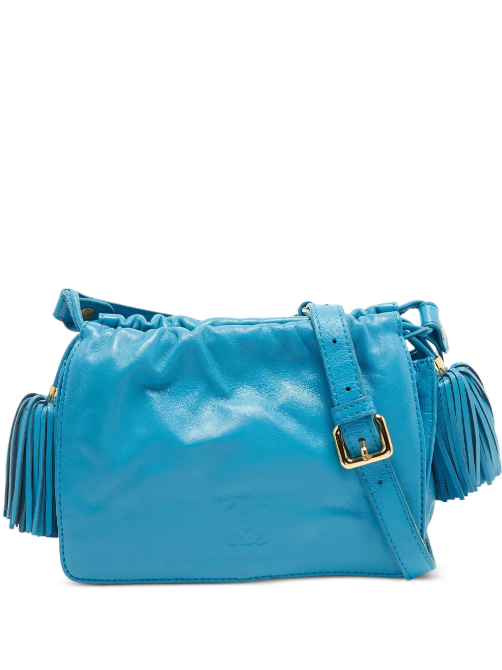 Loewe Pre-Owned 2010 Flamenco tassel-detail cross body bag - Blu