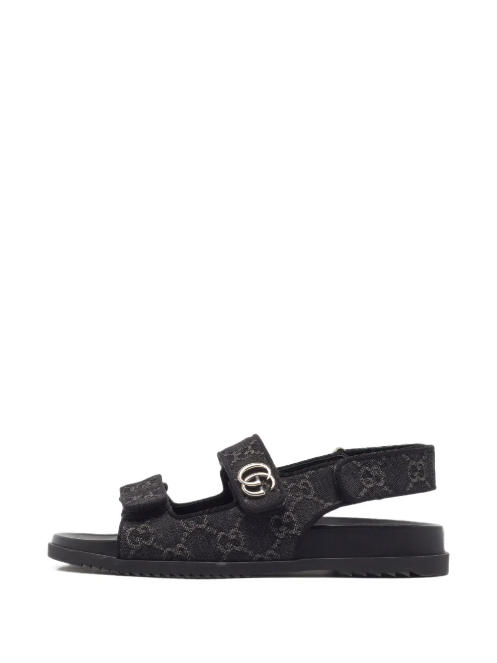 Gucci Pre-Owned GG-monogram flat sandals - Schwarz