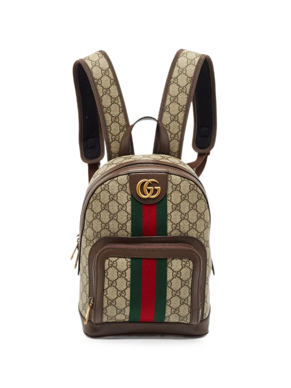 Gucci Pre-Owned small Ophidia GG Supreme backpack - Nude
