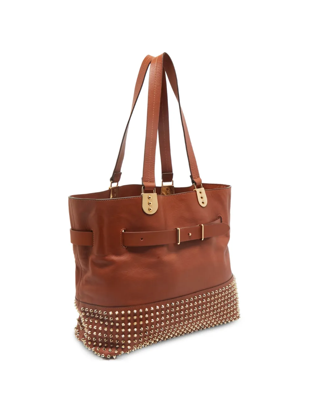 Christian Louboutin Pre-Owned Sybil spike tote bag - Braun