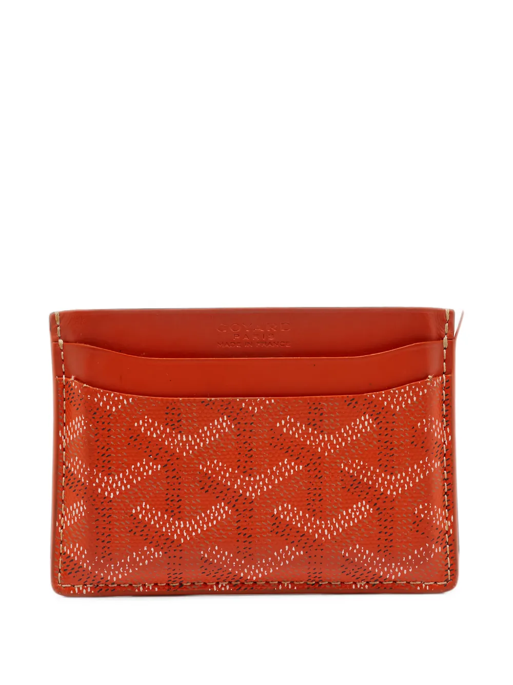Goyard Pre-Owned 2014 Saint Sulpice Goyardine card holder - Orange