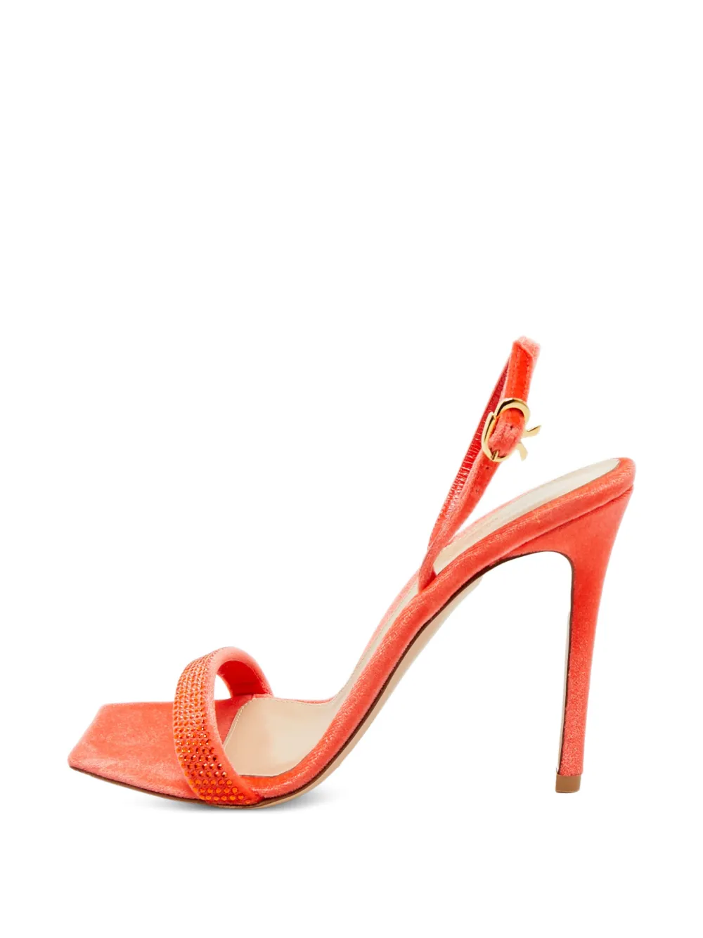 Gianvito Rossi Britney crystal-embellished sandals - Rosso