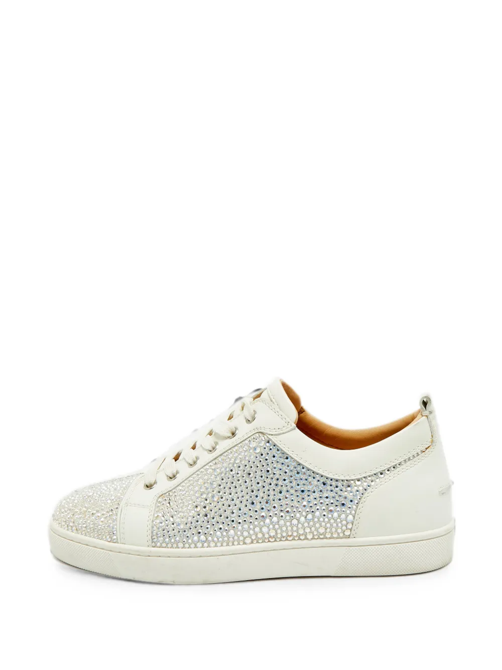 Christian Louboutin Pre-Owned Louis Junior Strass low-top sneakers - Weiß