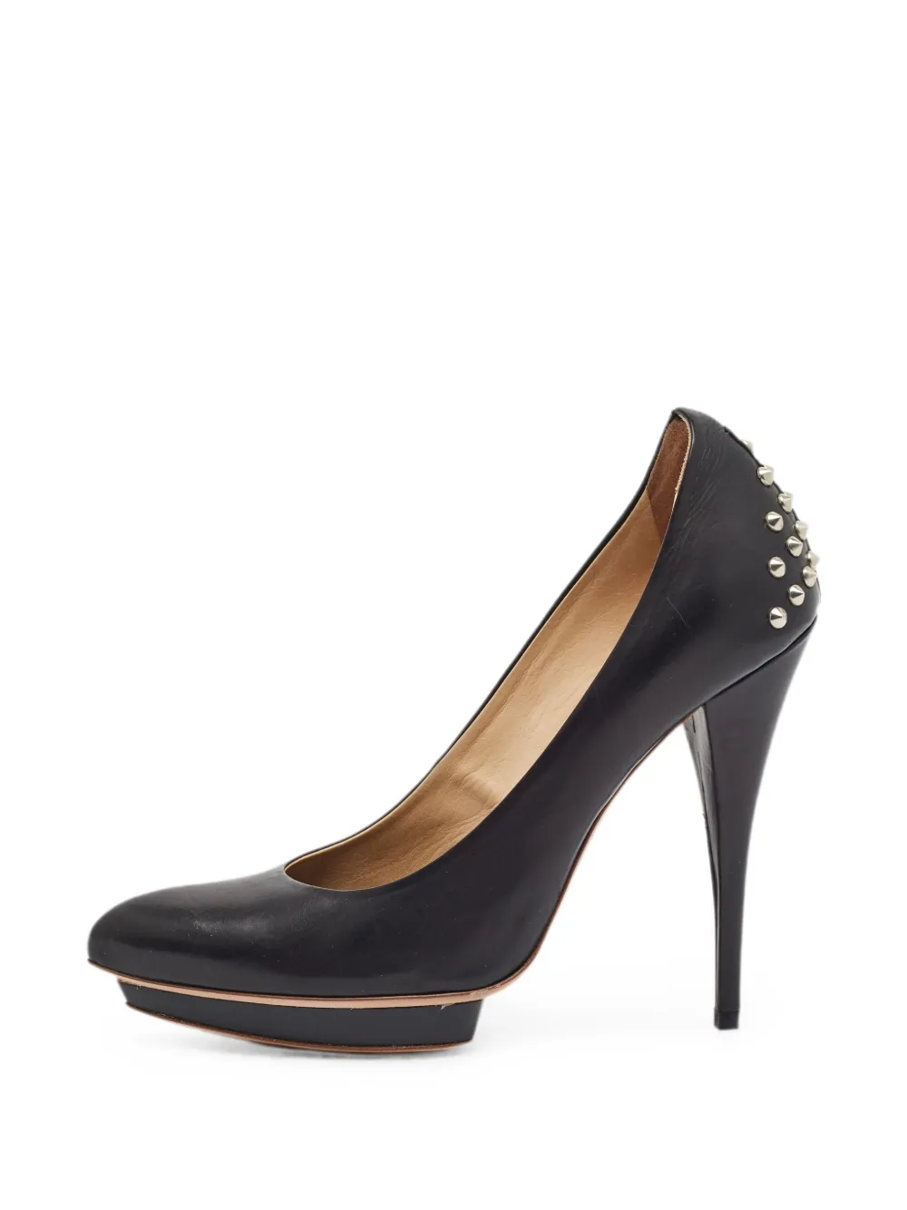 Alexander McQueen Pre-Owned studded platform pumps - Schwarz