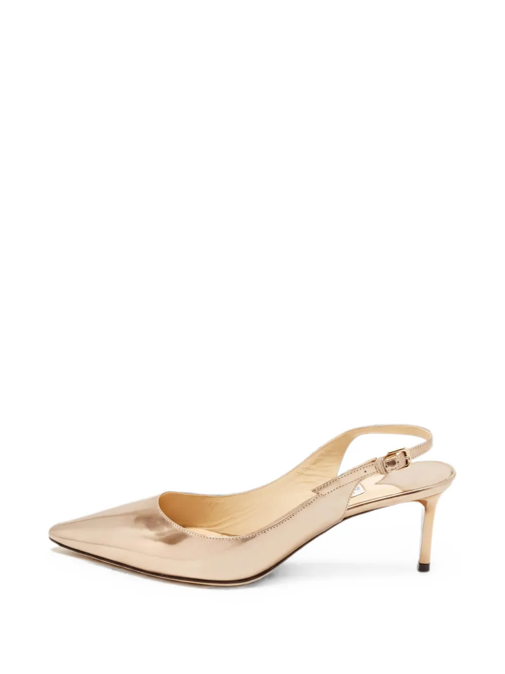 Jimmy Choo Pre-Owned Ray slingback pumps - Gold
