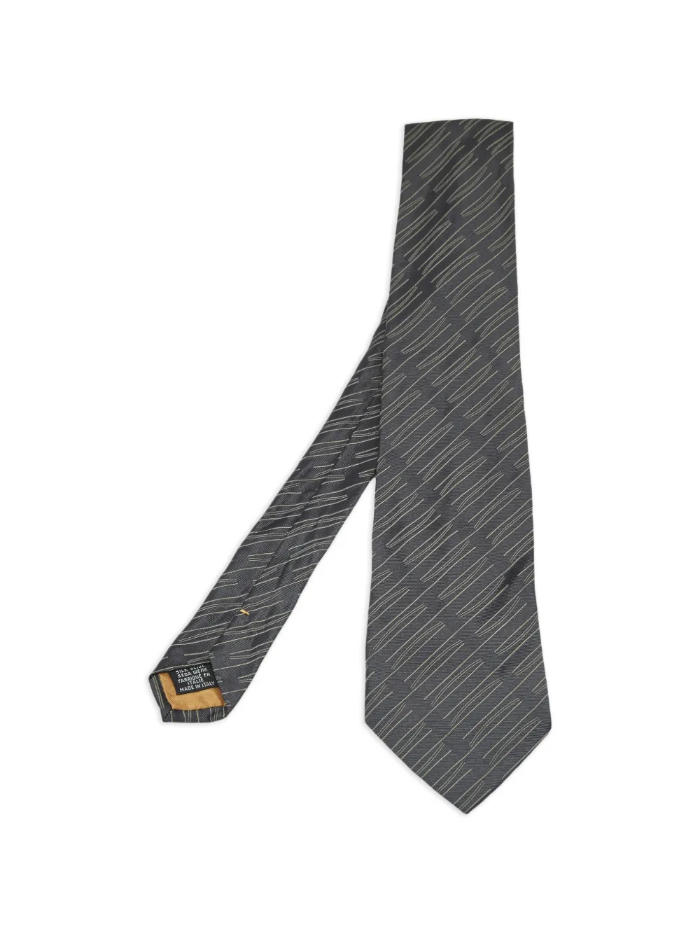 Saint Laurent Pre-Owned パターン シルクネクタイ | グレー | FARFETCH JP