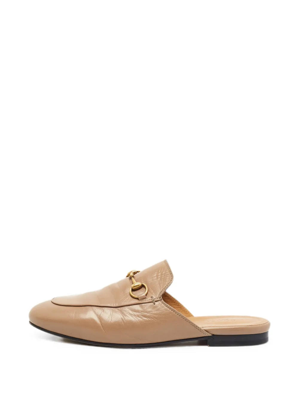 Gucci Pre-Owned Princetown Horsebit mules - Nude