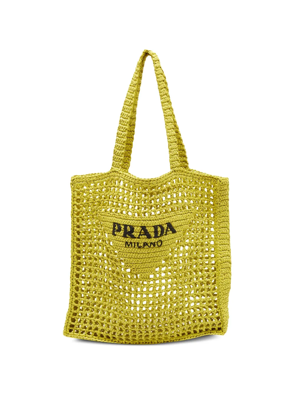 Prada Pre-Owned crochet tote bag - Giallo