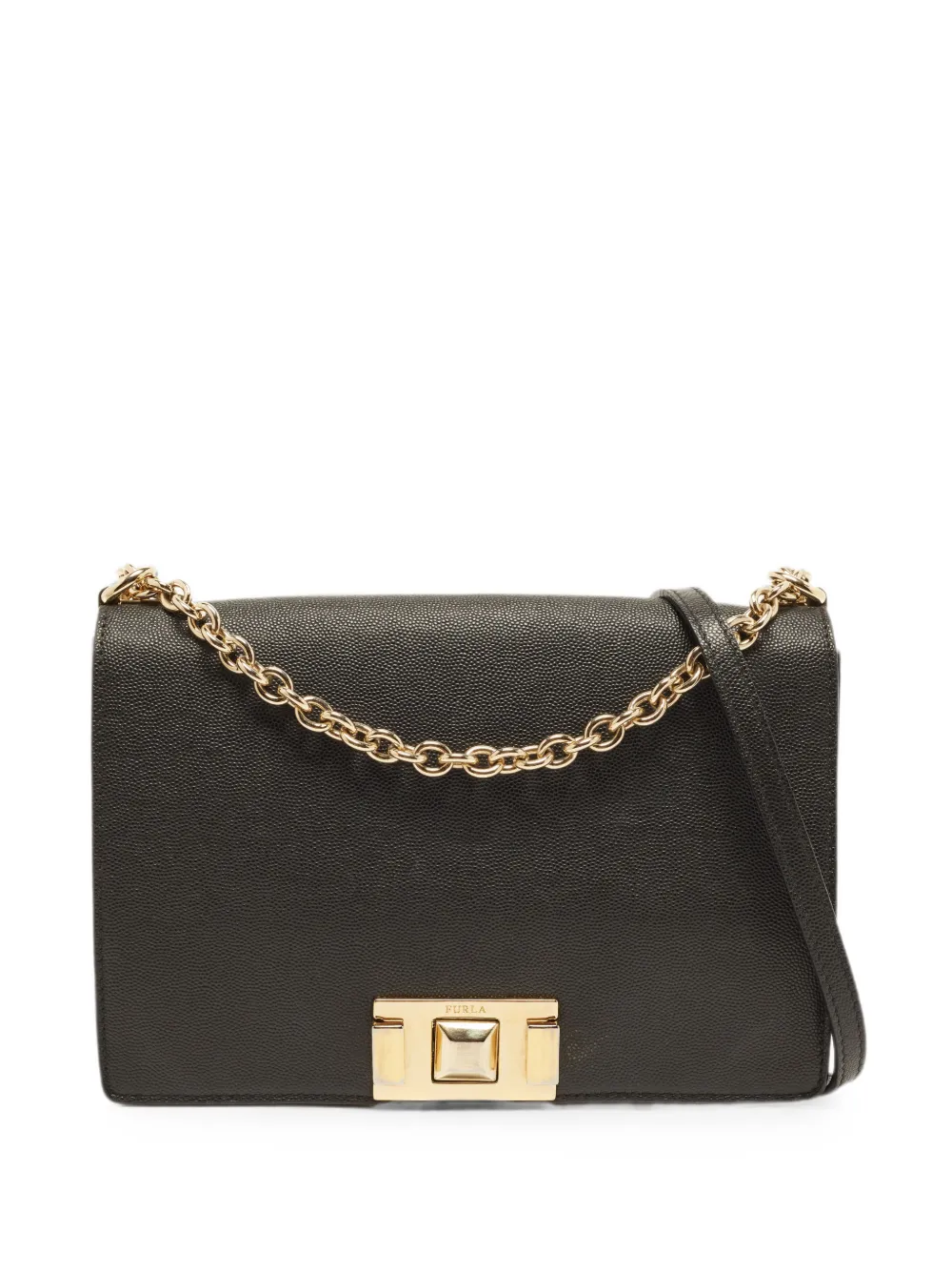 Furla Mimi turn-lock shoulder bag - Schwarz