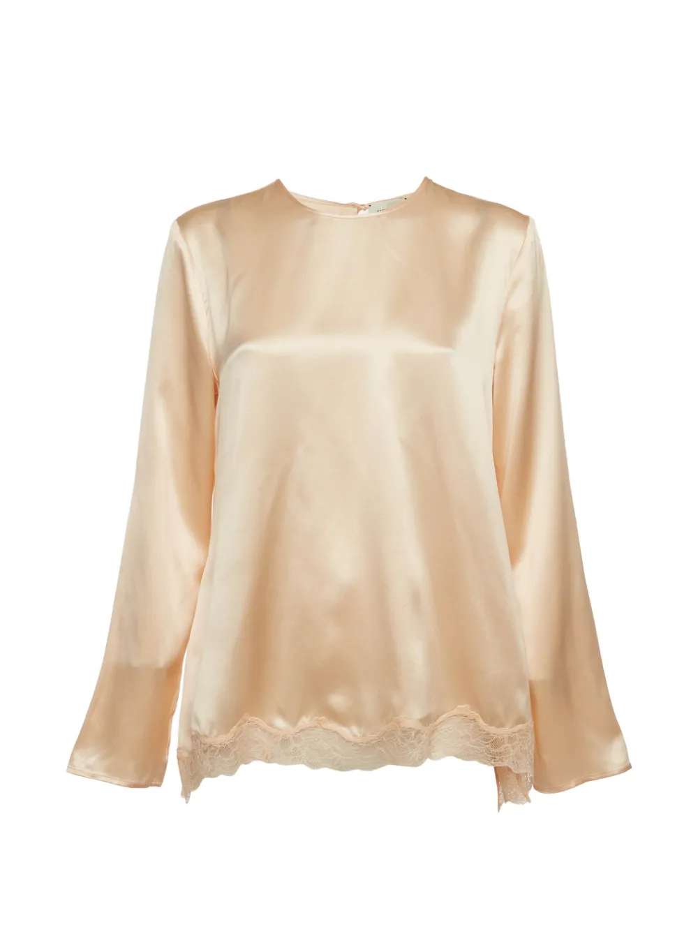 Magda Butrym lace-trimmed open-back blouse - Toni neutri